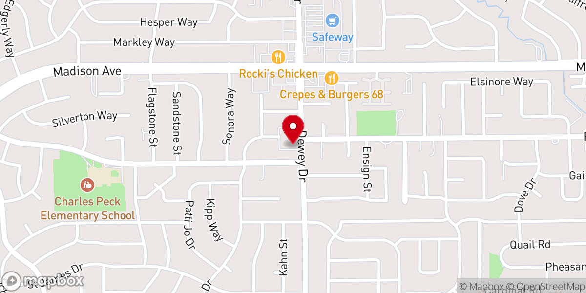 Map showing location of Living Hope Community Church