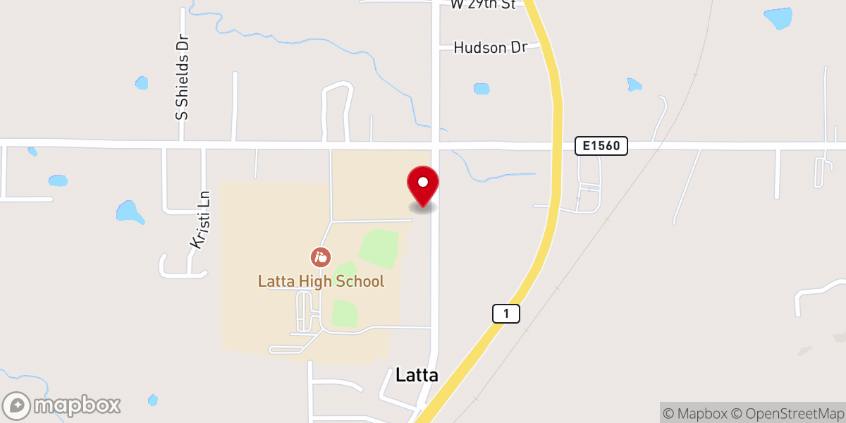 Map showing location of Morris Memorial Baptist Church