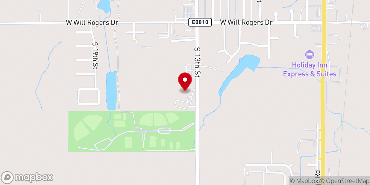 Map showing location of LifeWay Church