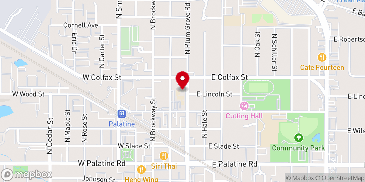 Map showing location of Immanuel Lutheran Church