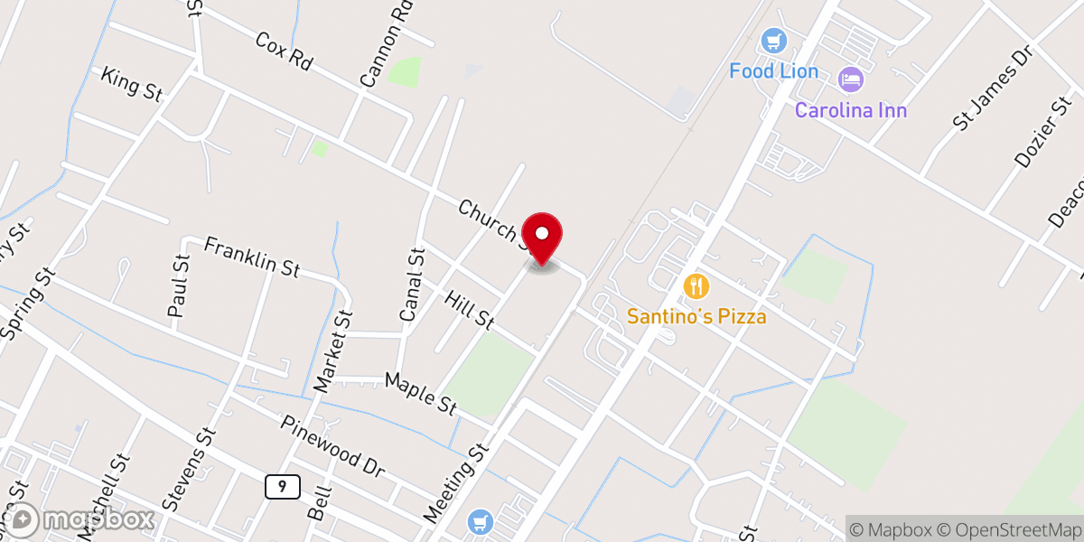 Map showing location of Bethlehem One Miss Baptist Church
