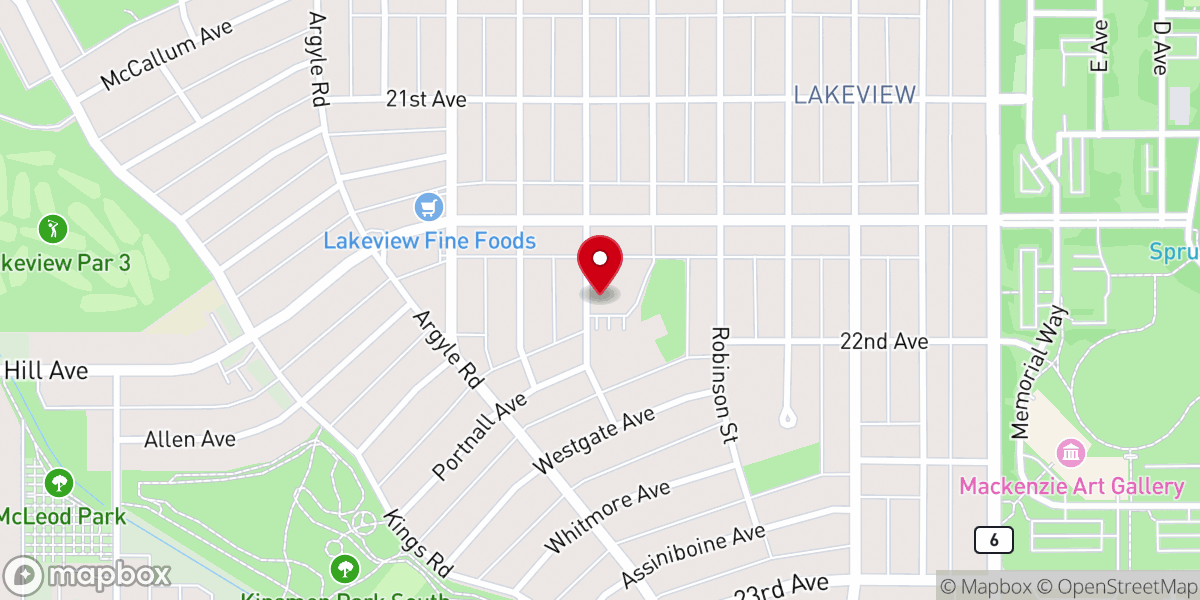 Map showing location of Christ The King Roman Catholic Parish