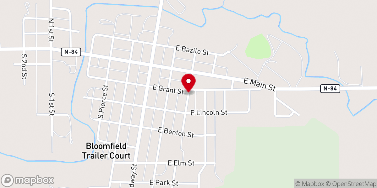 Map showing location of Christ United Methodist Church