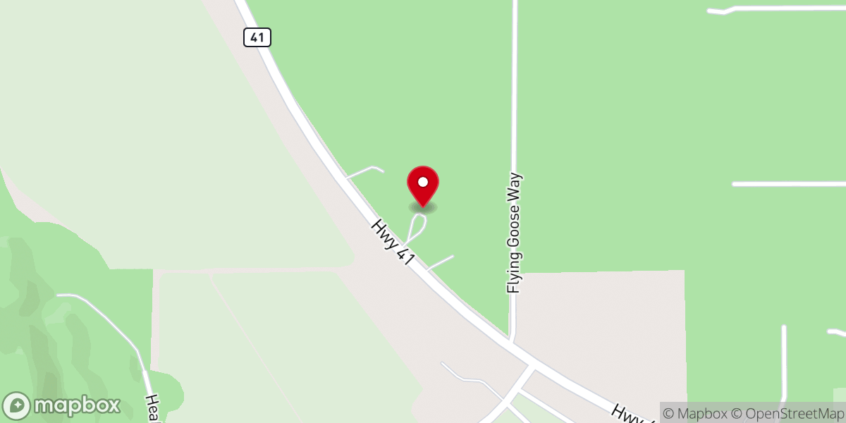 Map showing location of Freedom Baptist Church