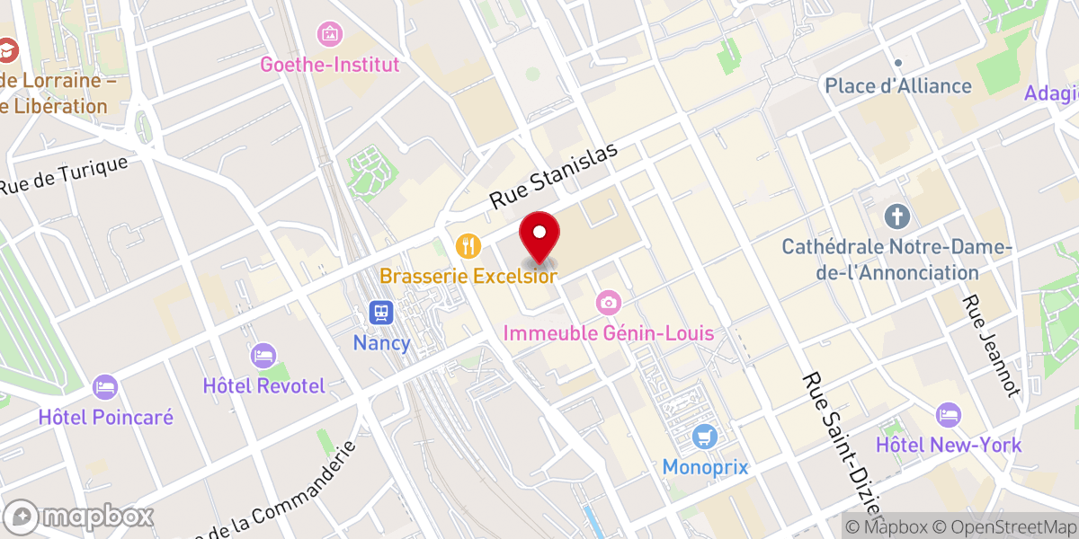 Map showing location of Oeuvres Sociales Et Entraide Protestante