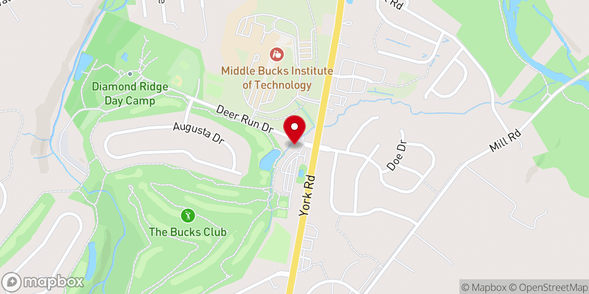 Map showing location of The Bucks Club
