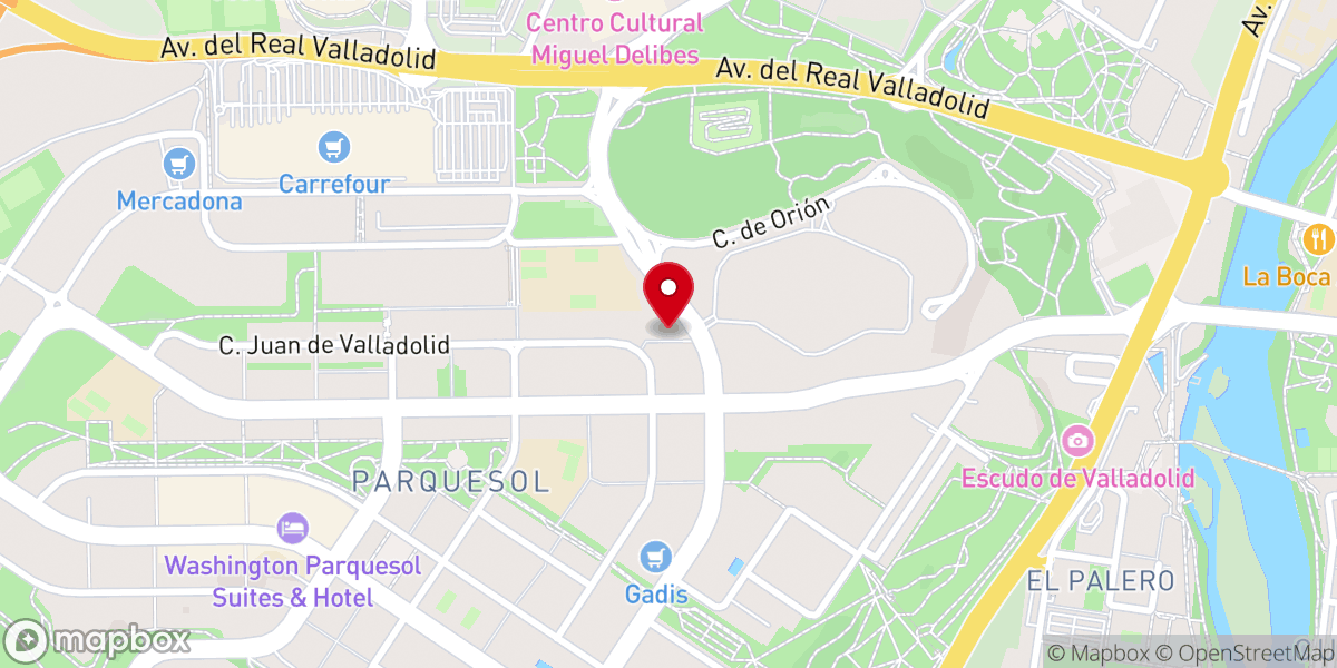 Map showing location of Parroquia de Nuestra Señora de Prado