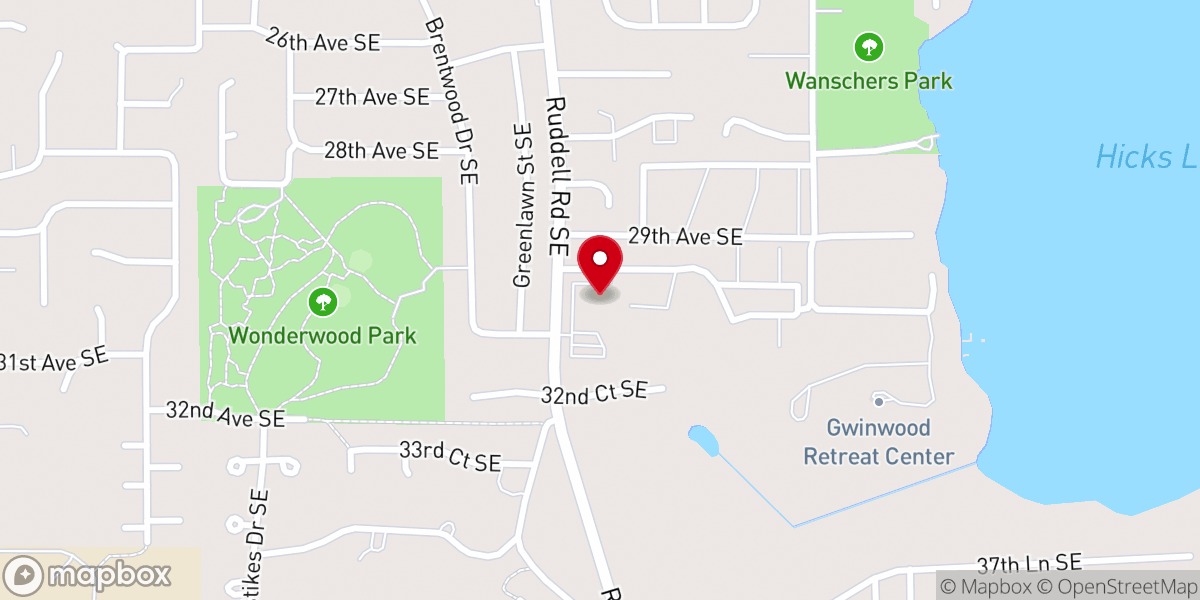 Map showing location of True Grace Church