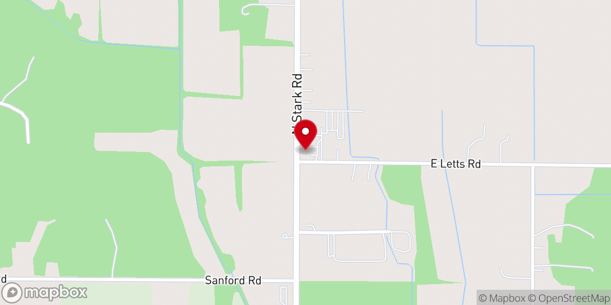 Map showing location of Mark Barclay Ministries