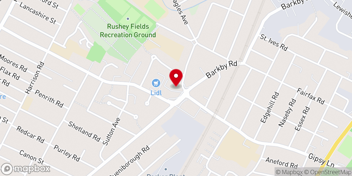 Map showing location of All Saints Church Belgrave