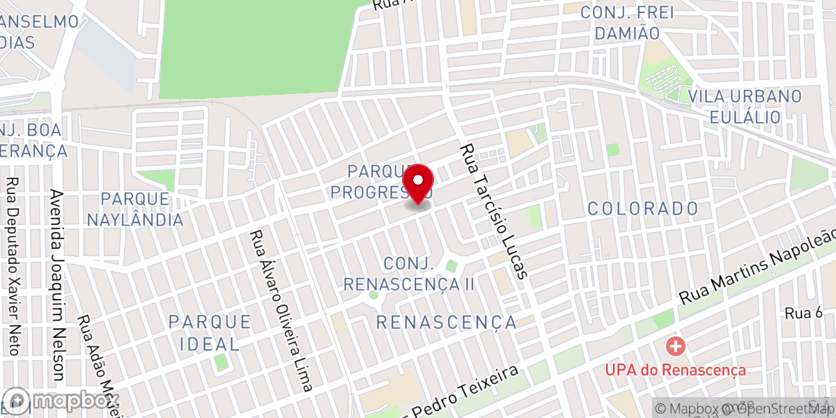 Map showing location of Igreja Batista Renascença