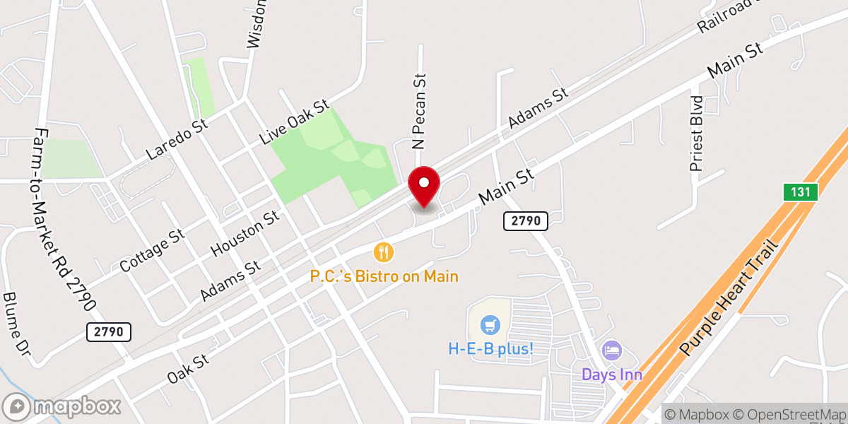 Map showing location of Grace Lytle Church