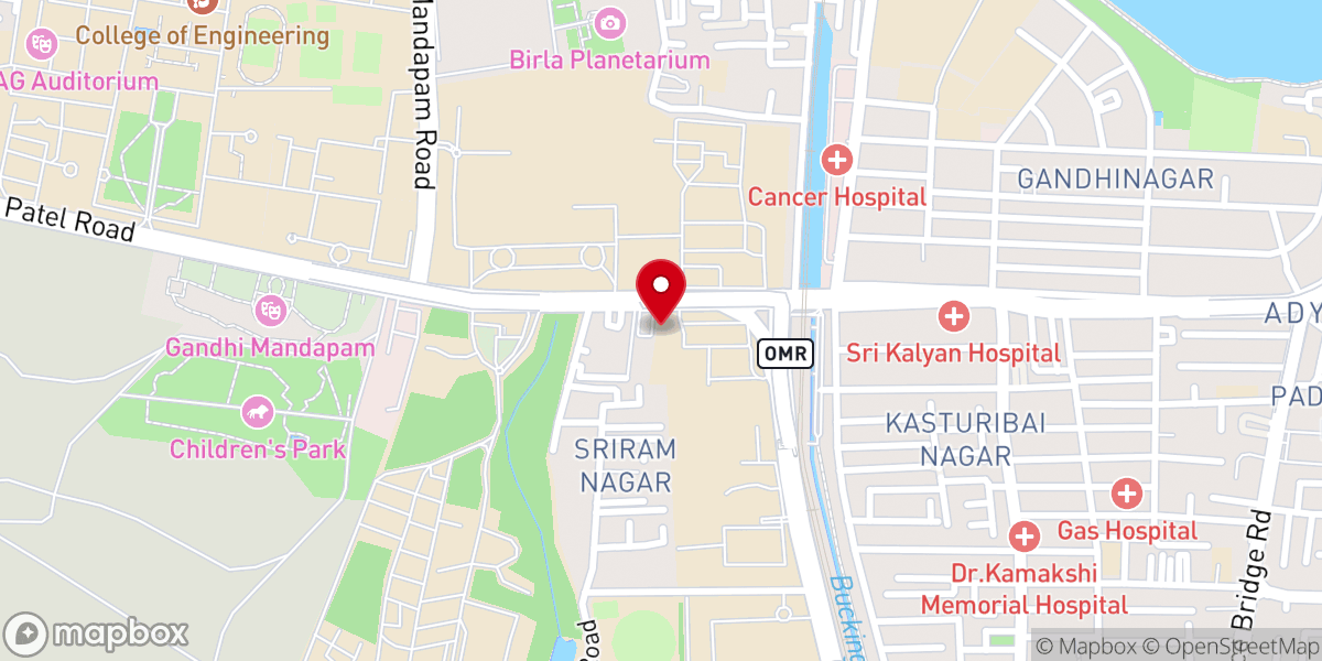 Map showing location of CSI House of Prayer Church