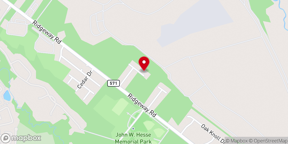 Map showing location of Evangelistic Center Church of God