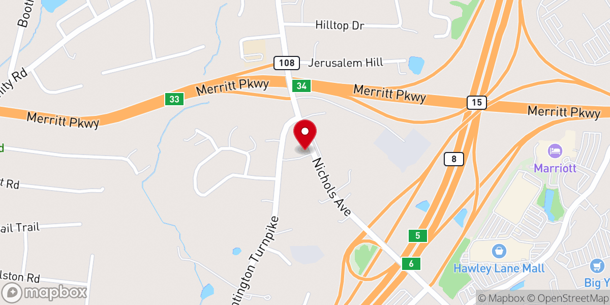 Map showing location of Christ Redeemer Lutheran Church