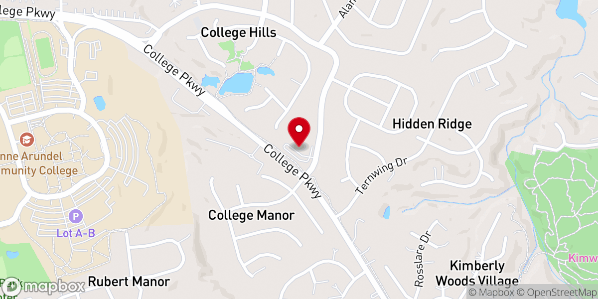 Map showing location of Arnold Christian Academy