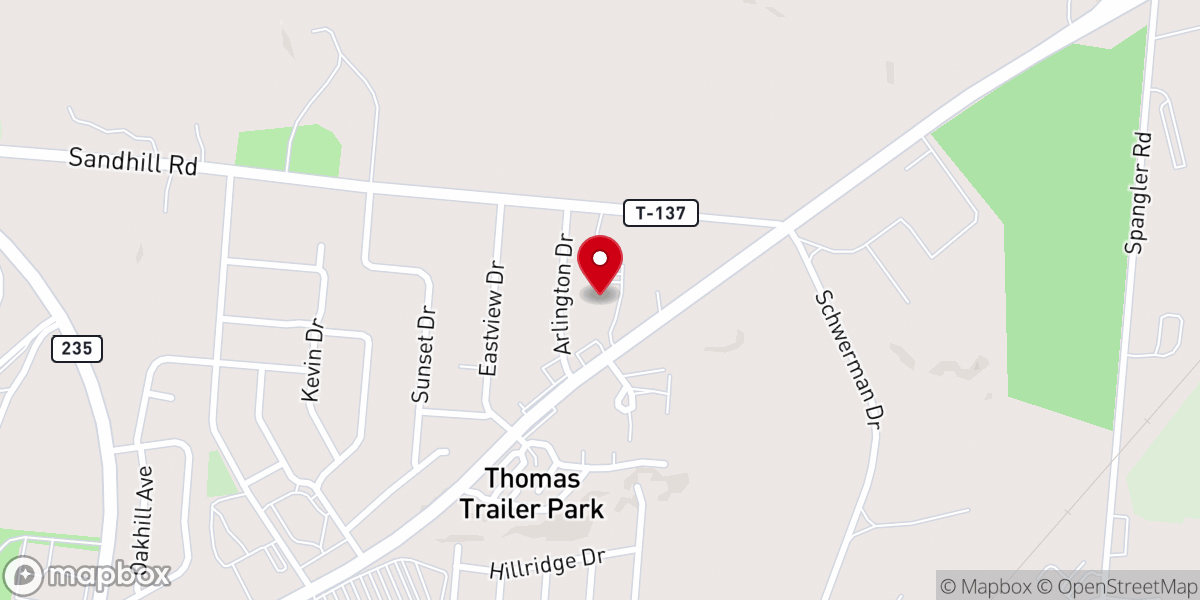 Map showing location of St Christopher's Episcopal Church
