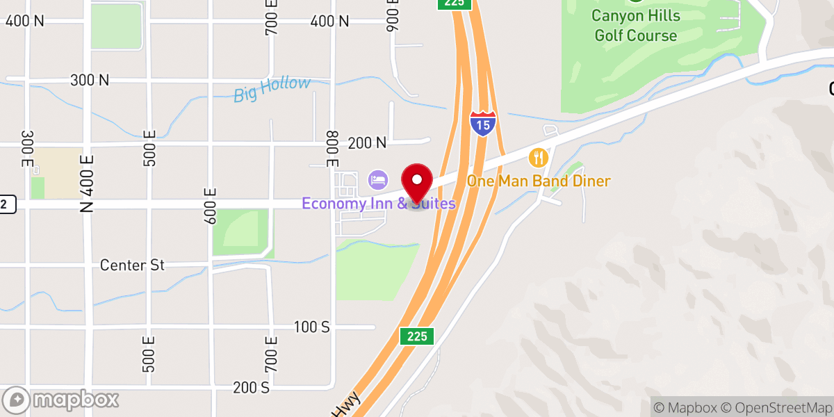 Map showing location of Wendy's
