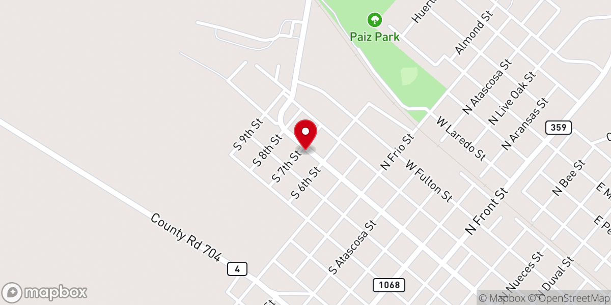 Map showing location of Calvary Mennonite Church