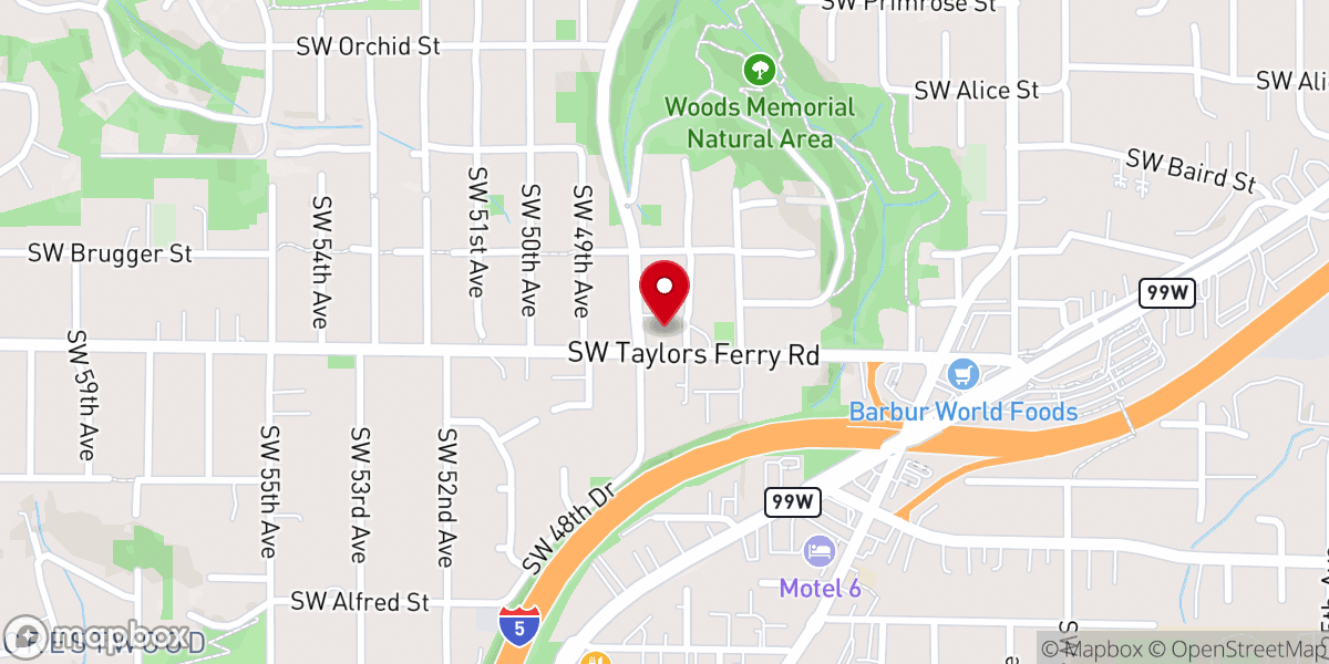Map showing location of West Portland United Methodist Church