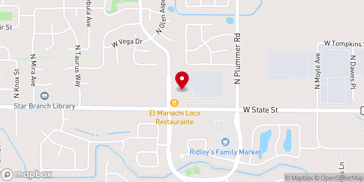Map showing location of Center Church