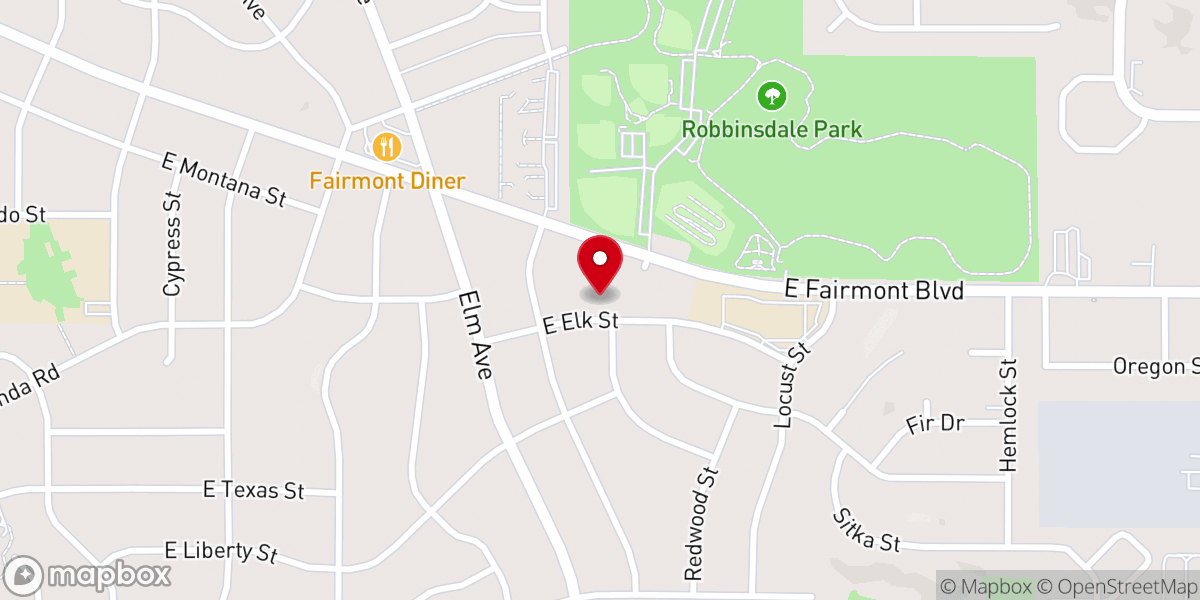 Map showing location of Black Hills Community Church