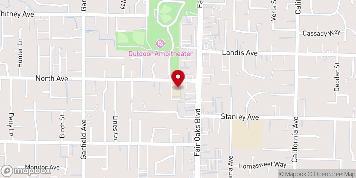 Map showing location of Sacramento Ukrainian Seventh-day Adventist Church