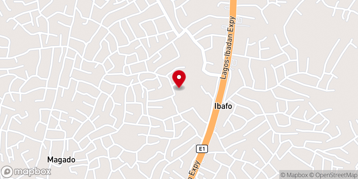 Map showing location of Celestial Church Of Christ Way Of Holiness Parish. Ibafo