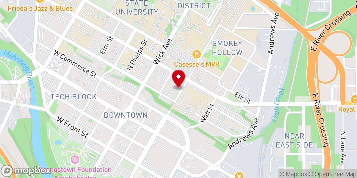 Map showing location of St. Nicholas Greek Orthodox Church