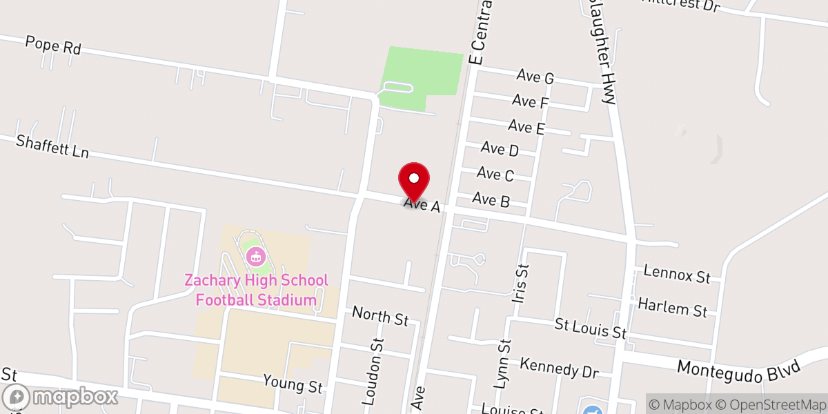 Map showing location of Open Door Fellowship Life Center
