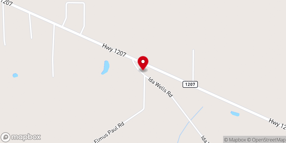 Map showing location of Jesus Name Apostolic Church