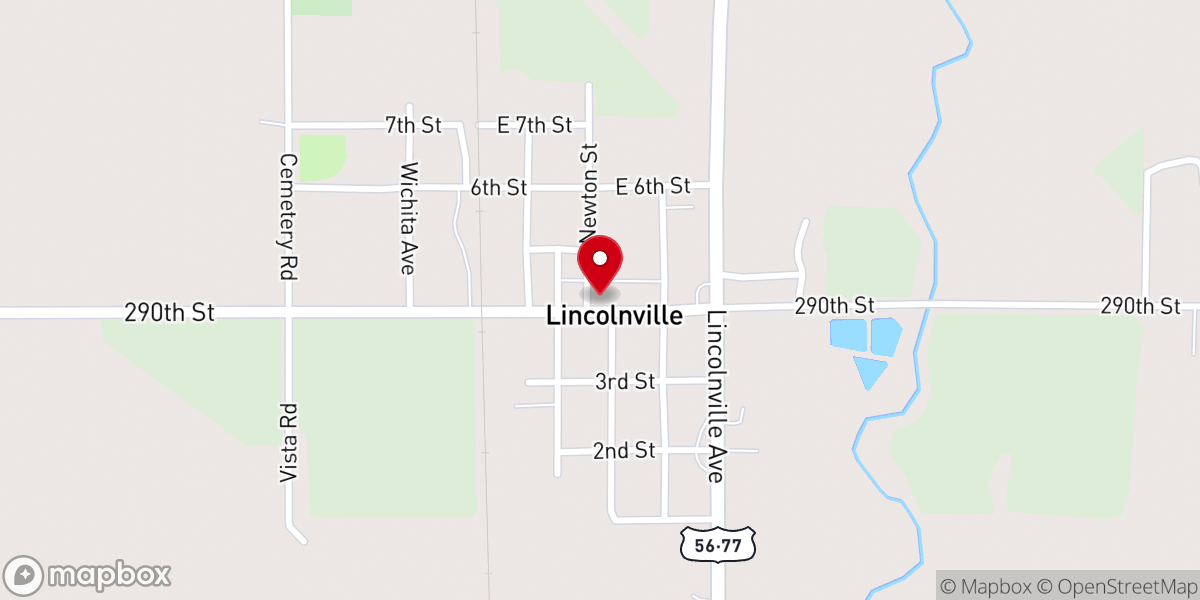 Map showing location of Lincolnville City Office