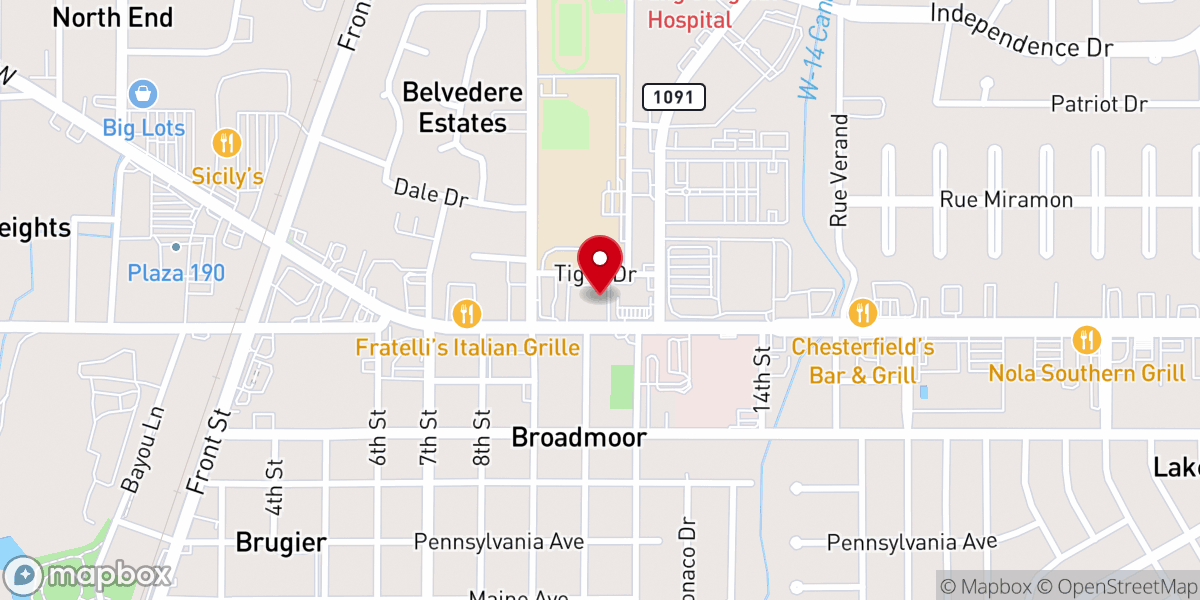 Map showing location of Iglesia Cristiana Pentecostes Bethel Slidell inc,