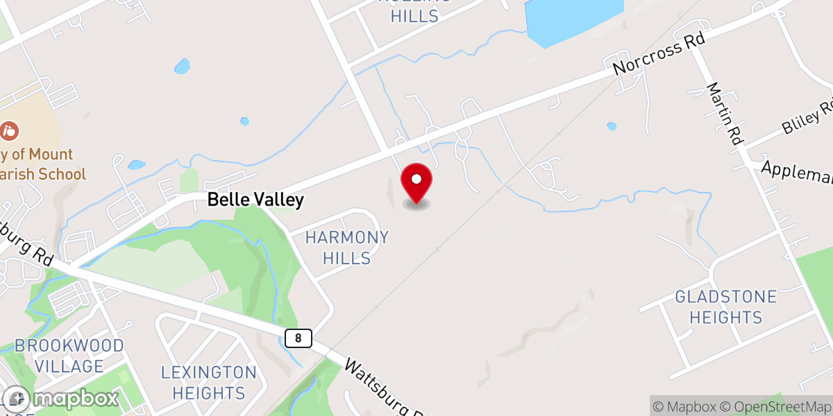 Map showing location of Community Christian Church