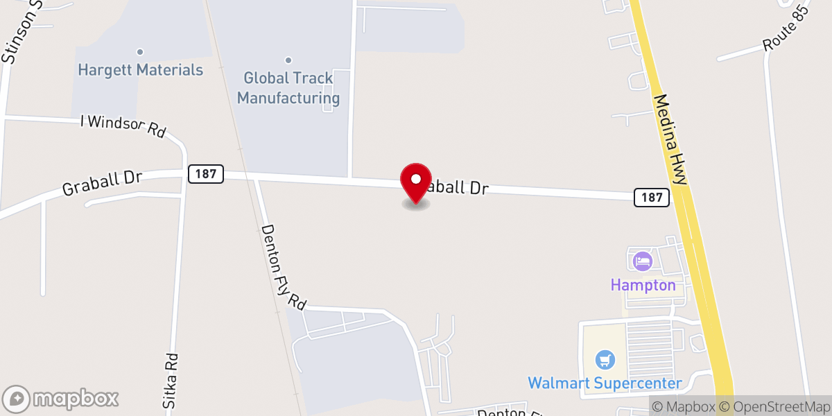 Map showing location of New Haven Baptist Church