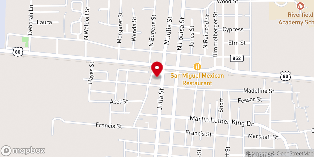 Map showing location of Richland Parish Victim Asstnc