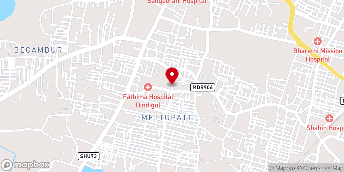 Map showing location of புனித வியாகுல அன்னை திருத்தலம்