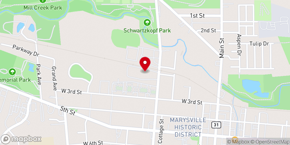 Map showing location of The Gathering Church