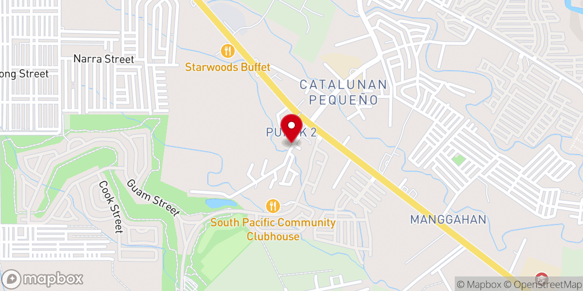 Map showing location of Overflowing Fellowship Church