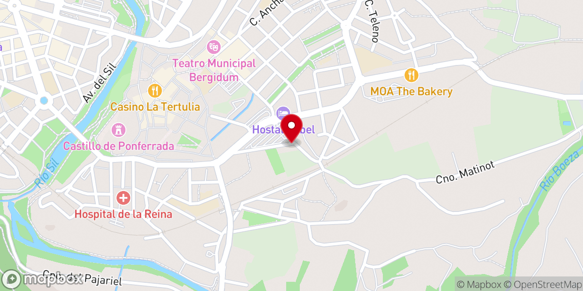 Map showing location of Capilla de Nuestra Señora del Carmen
