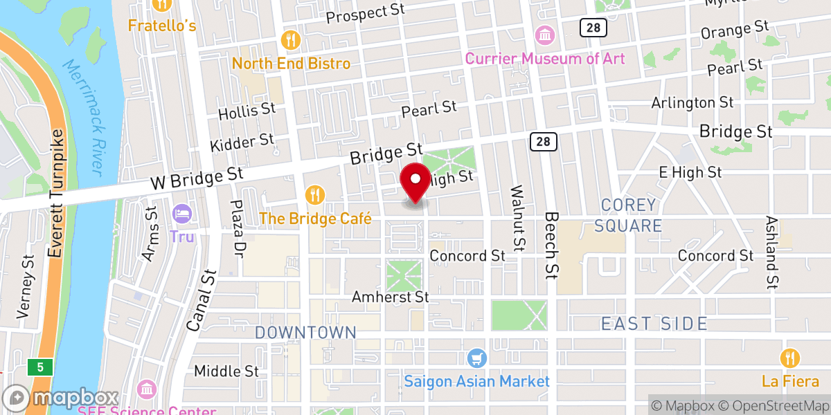 Map showing location of Grace Episcopal Church