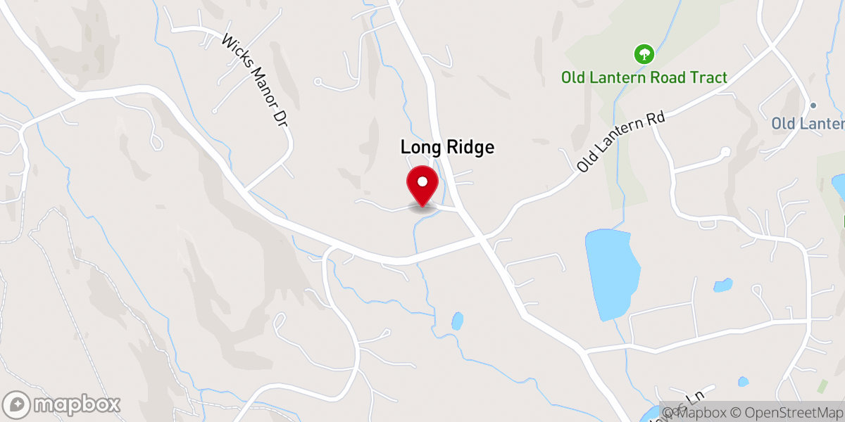 Map showing location of Long Ridge United Methodist