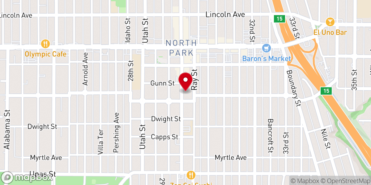 Map showing location of St. Luke's Episcopal Church