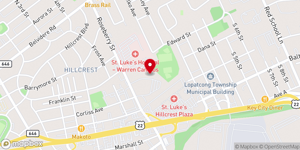 Map showing location of Saints Philip & James School