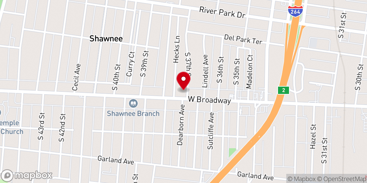 Map showing location of New Jerusalem Apostolic Church