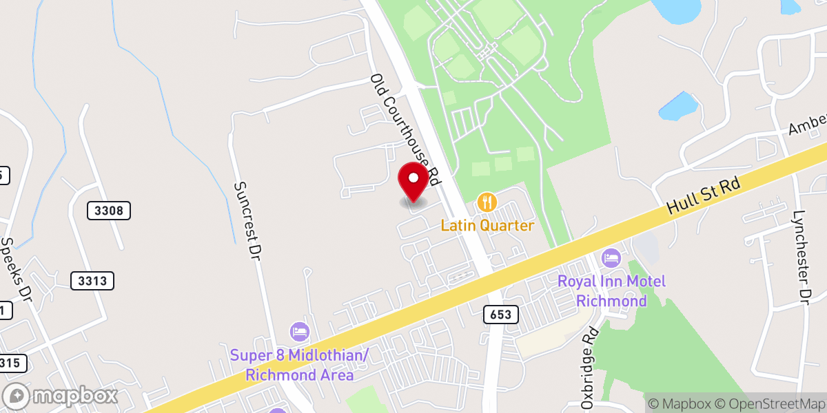 Map showing location of Shiloh Pentecostal Holiness
