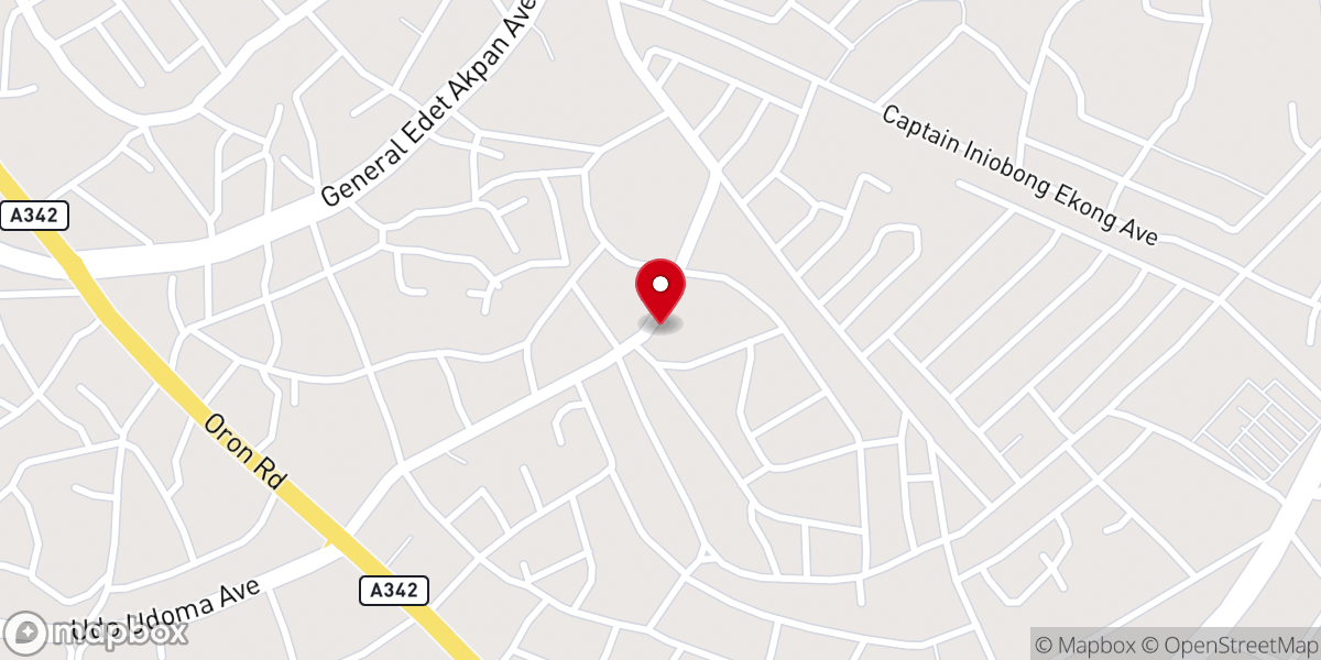 Map showing location of PRECIOUS FAITH INT'L CHURCH, UYO