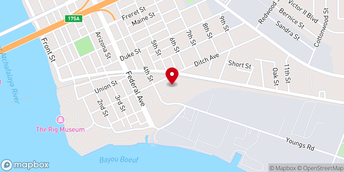 Map showing location of Atkinson Memorial Presbyterian Church