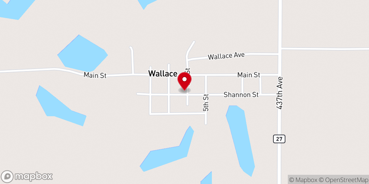 Map showing location of Calvary Lutheran Church