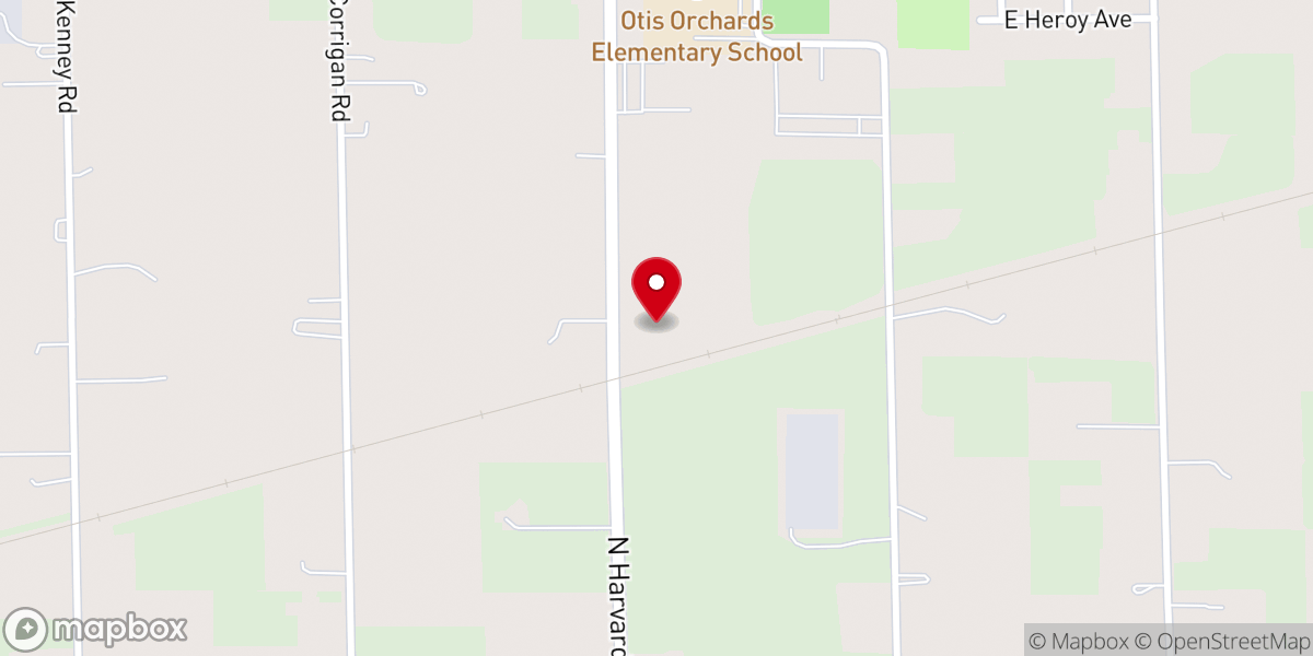 Map showing location of Peace Lutheran Church